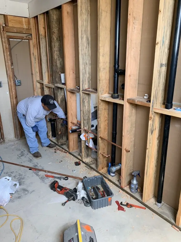 Commercial rough-in plumbing for Gas Line Repair in Guyton